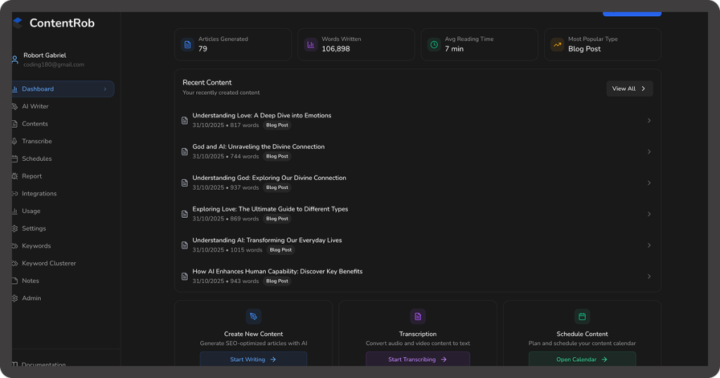 ContentRob – AI content writer