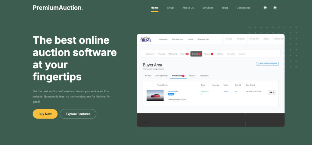 Premium Auction Software